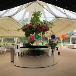 Modern Tri-Cone Marquee Interior